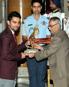 Virat Kohli Getting Arjuna Award